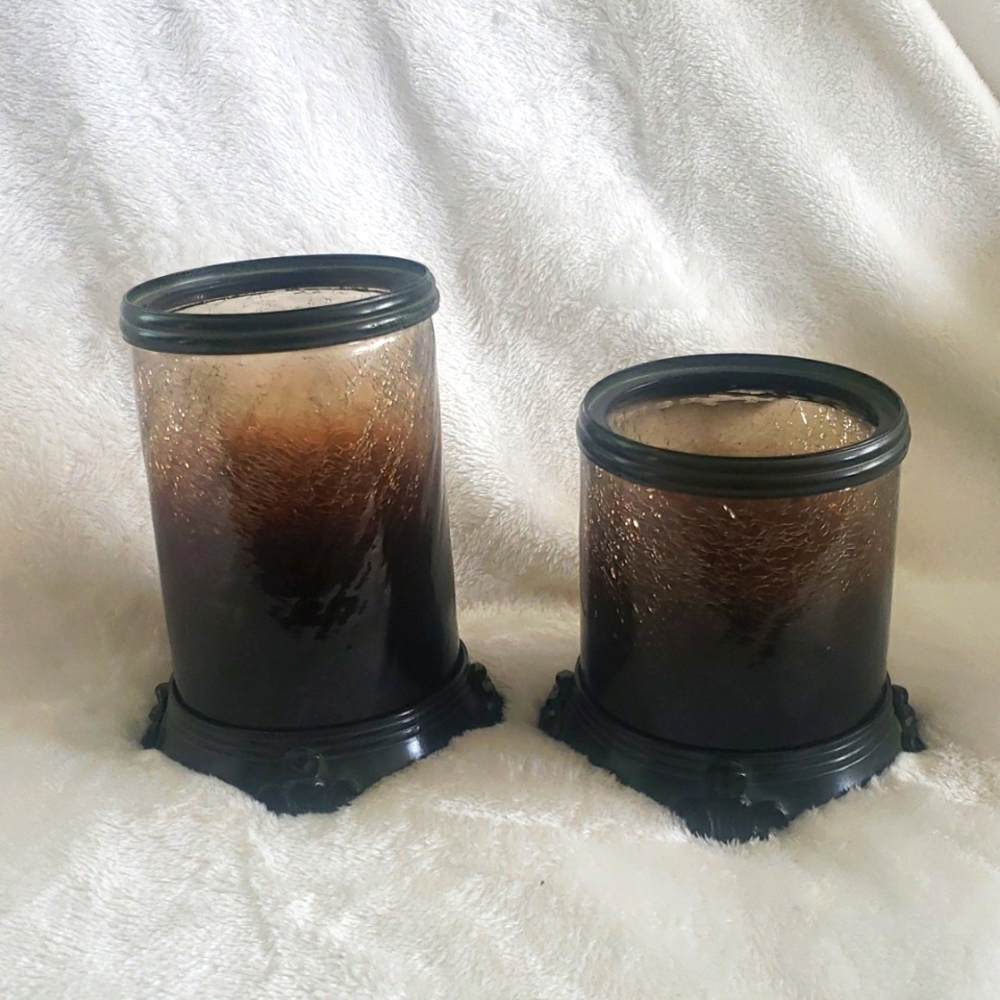 Hurricane candle holder set